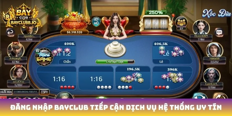 Đăng nhập Bayclub tiếp cận dịch vụ hệ thống uy tín