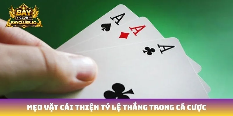 Mẹo vặt cải thiện tỷ lệ thắng trong cá cược