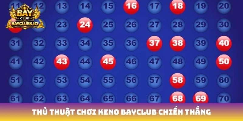 Thủ thuật chơi Keno Bayclub chiến thắng