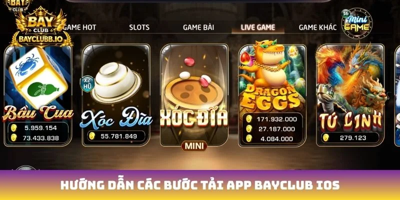 Hướng dẫn các bước tải app Bayclub iOS